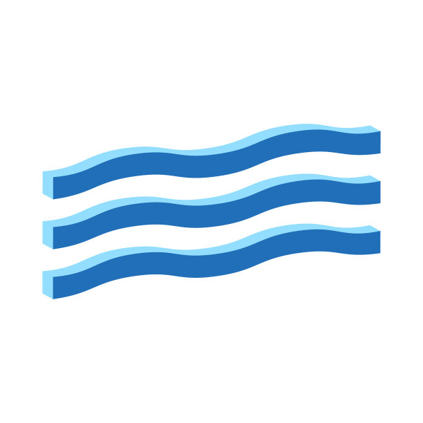 水图标。等距和3D视图。图片下载