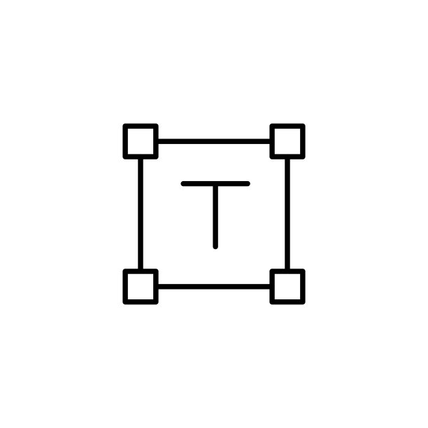简约字体线条图标图片下载