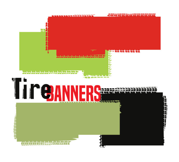 Grunge轮胎横幅图片下载