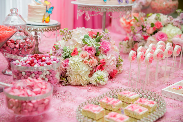 粉色派对糖果棒图片下载