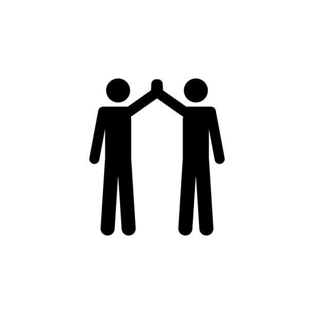 两个朋友给出五个图标。用于UI和UX、网站或移动应用程序的简单字形、扁平矢量人物图标图片下载