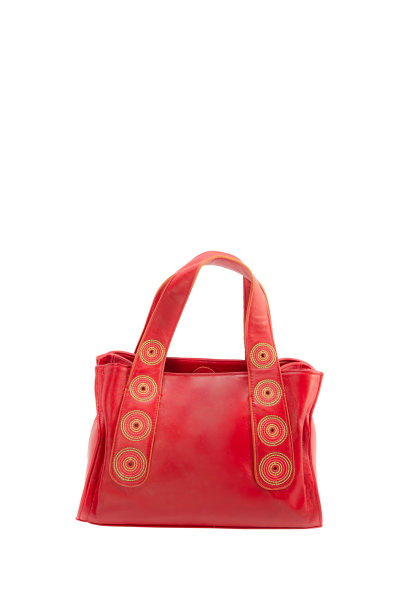 时尚漂亮的大红色手袋图片下载