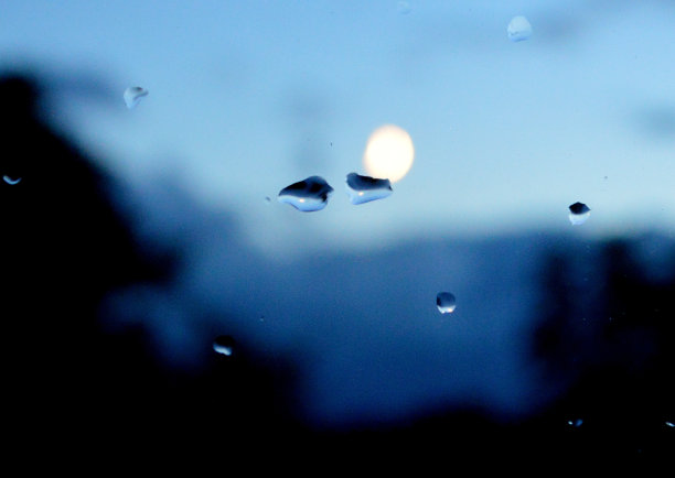 美丽的雨夜背景图片下载