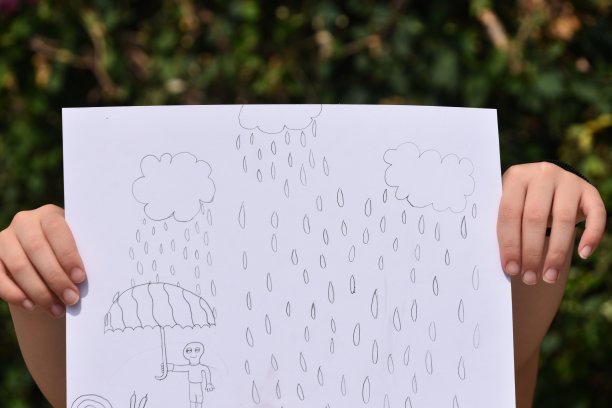 女孩的手绘插画图片下载