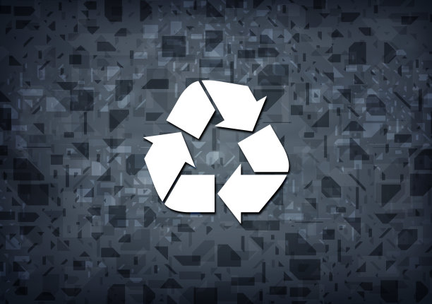 循环图标黑色背景图片下载