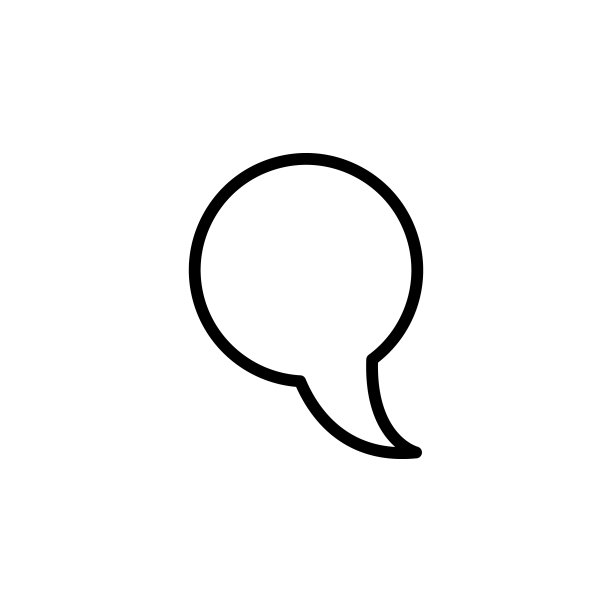 聊天气泡图标：简洁的UI/UX矢量线条轮廓设计，适用于网站或移动应用图片下载