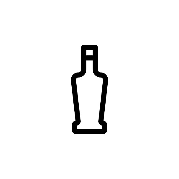 瓶子图标。用于UI和UX、网站或移动应用程序的玻璃饮料图标的简单细线轮廓矢量图片下载
