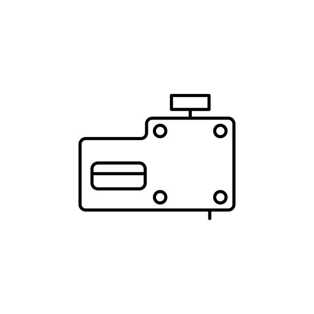 射钉枪图标，用于UI和UX的建筑工具简约轮廓矢量图标，网站或移动应用图片下载