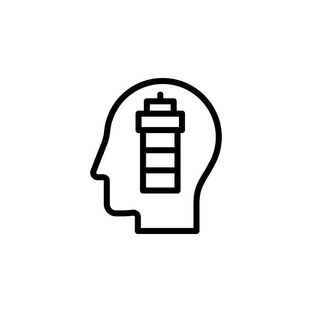 人、大脑、视觉图标。用于UI和UX、网站或移动应用程序的思维过程图标的简单细线、轮廓矢量图片下载