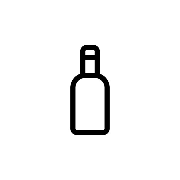 瓶子图标。用于UI和UX、网站或移动应用程序的玻璃饮料图标的简单细线轮廓矢量图片下载