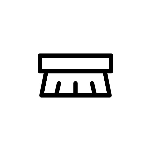 洗衣刷图标：用于UI和UX的洗衣图标的简单细线条轮廓矢量图，网站或移动应用图片下载