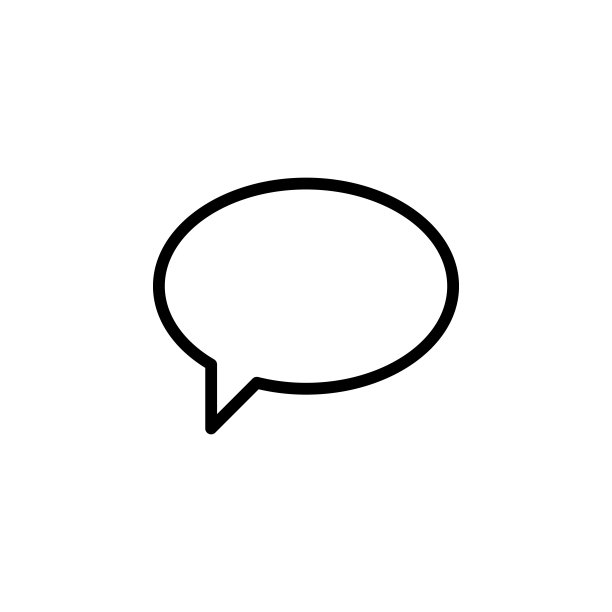聊天气泡图标：简洁的UI/UX矢量线条轮廓设计，适用于网站或移动应用图片下载
