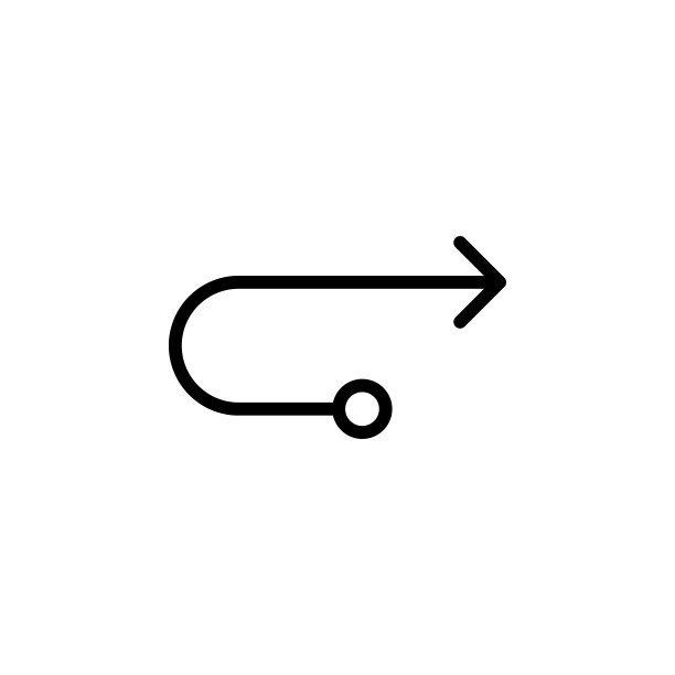 向右箭头图标（UI/UX网站或移动应用细线轮廓矢量图）图片下载