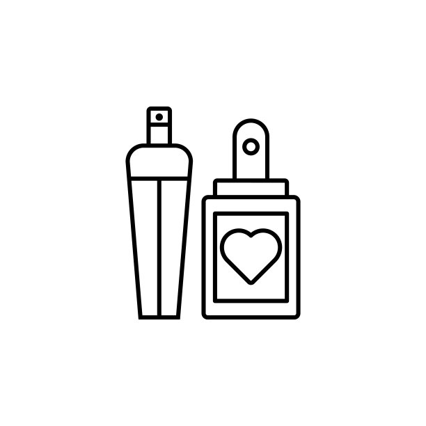 妇女节，香水，心形图标。用于UI和UX、网站或移动应用程序的3月8日图标的简单细线、轮廓矢量图片下载