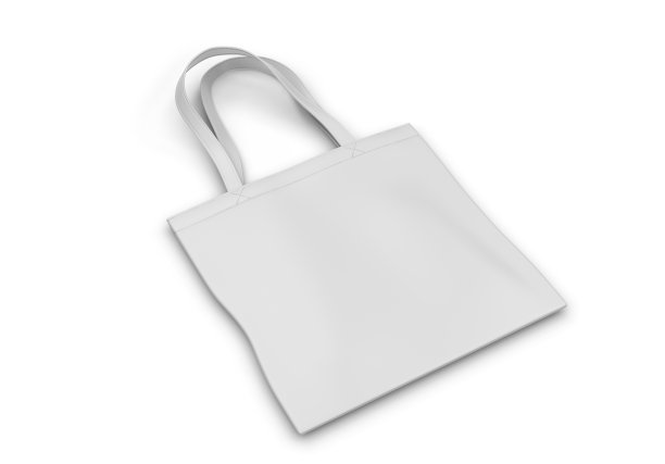 空白帆布手提袋模拟和品牌。3 d渲染插图。图片下载