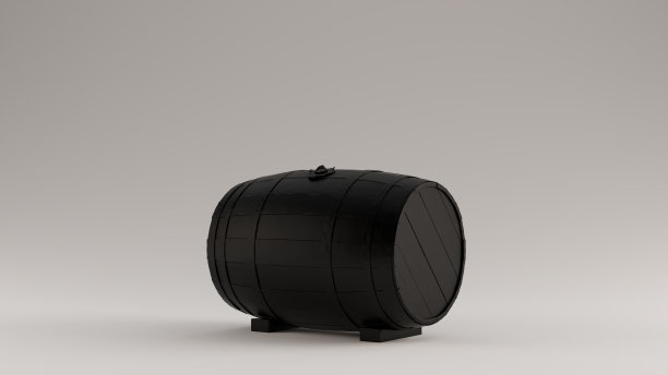 黑色传统木桶图片下载