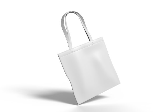 空白帆布手提袋模拟和品牌。3 d渲染插图。图片下载