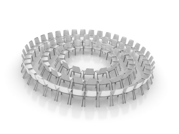 圆形的椅子- 3D渲染图片下载