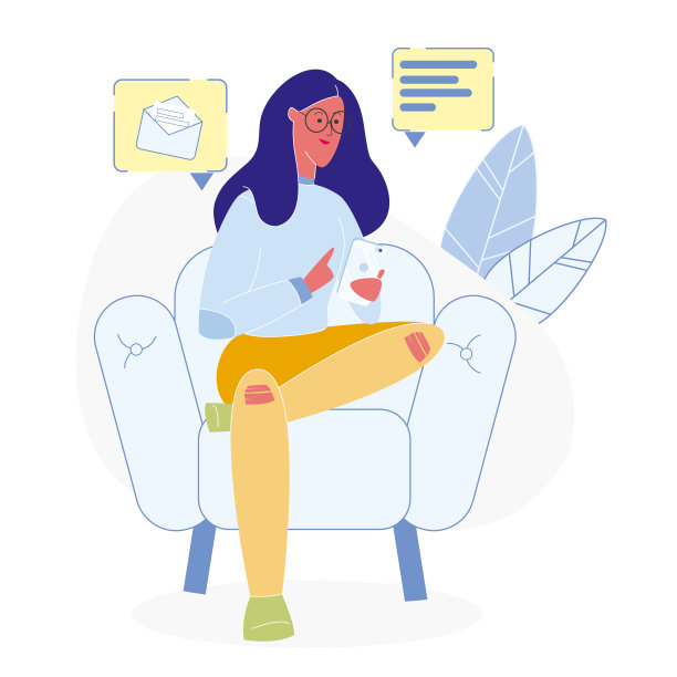 社交网络用户平面矢量图图片下载