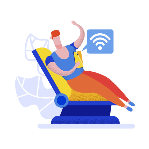 坐在变形舒适扶手椅上的男人图片下载