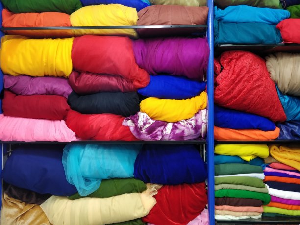 展示印度传统纺织品图片下载