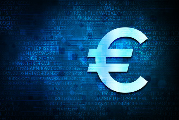 欧洲标志图标抽象蓝色背景插图设计图片下载