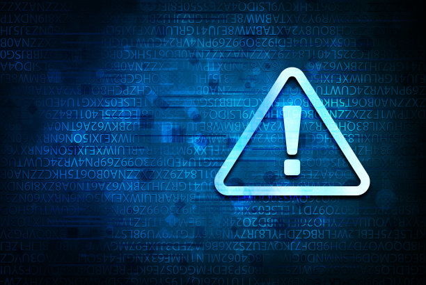 警报图标抽象蓝色背景插图设计图片下载