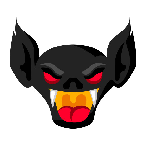 万圣节愤怒吸血鬼插画快乐。图片下载