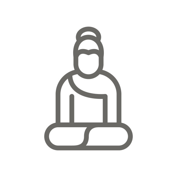 佛的象征矢量图标。精神概念矢量图。图片下载