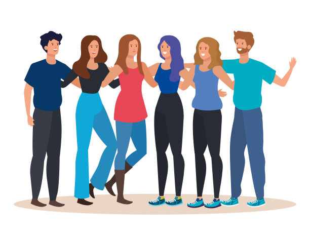 男女共同参加友谊日活动图片下载