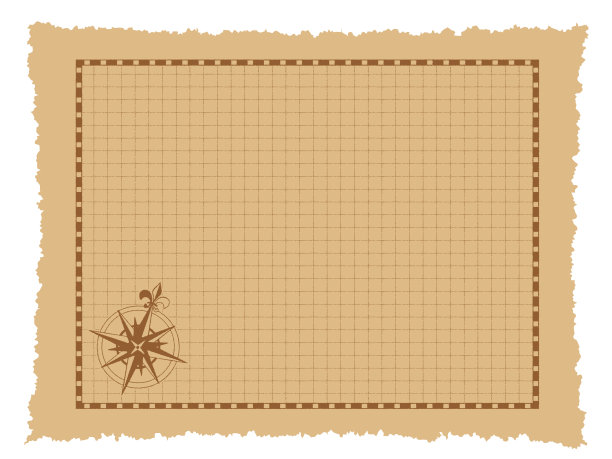 复古地图模板矢量插图图片下载