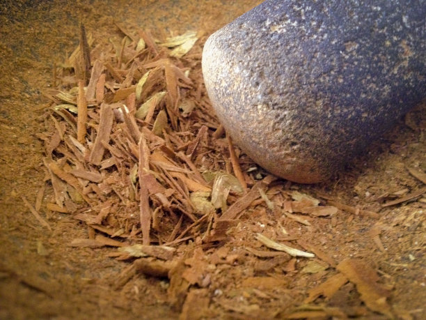 墨西哥熔岩岩石砂浆Molcajete图片下载