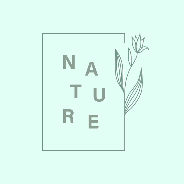 自然有机的标志设计。图片下载