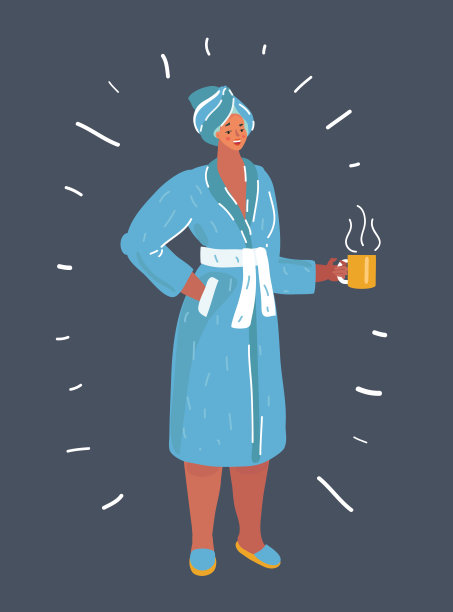 美丽的女人浴衣的背景。图片下载