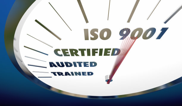 ISO 9001速度表认证3d插图图片下载