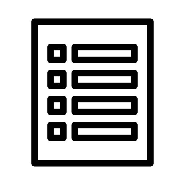 医疗清单图标：网页、图案、设计用扁平化矢量图图片下载