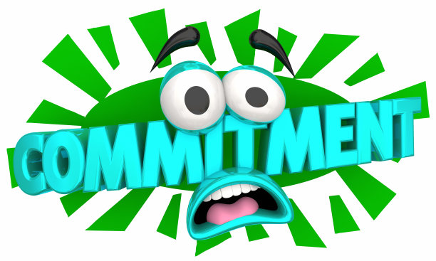 害怕承诺害怕卡通脸害怕3d插图图片下载