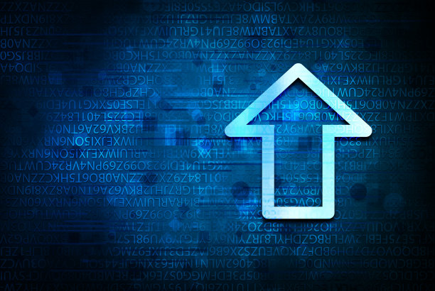 上传图标抽象蓝色背景插图设计图片下载