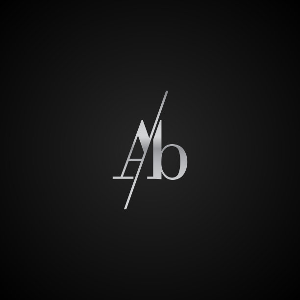 AB首字母优雅符号模板图片下载