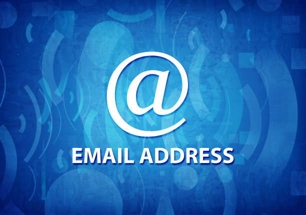电子邮件地址蓝绿色背景图片下载