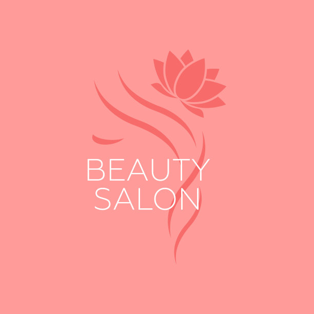美丽的女人矢量标志模板美发沙龙。标志矢量美容程序，水疗中心图片下载