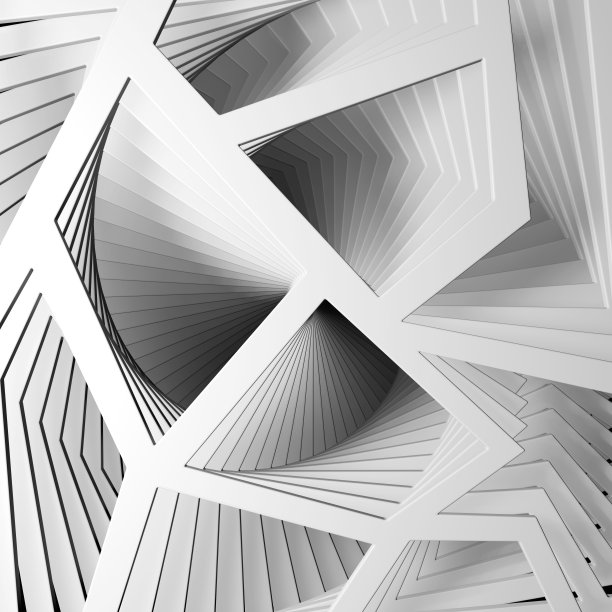 几何形状的抽象背景。3 d渲染。图片下载