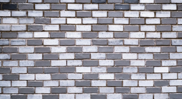 老白灰图案的砖墙纹理图片下载