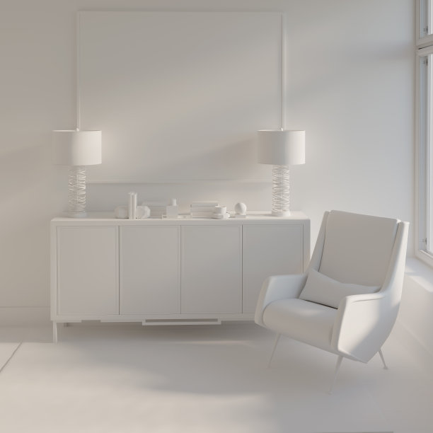 内部有图片和扶手椅在白色电脑的东西图片下载