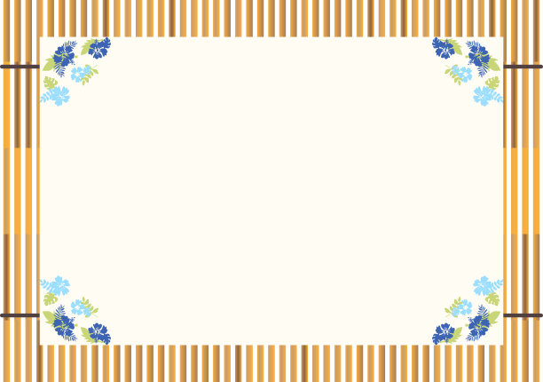 日本芦苇屏风和纸与夏季画图片下载