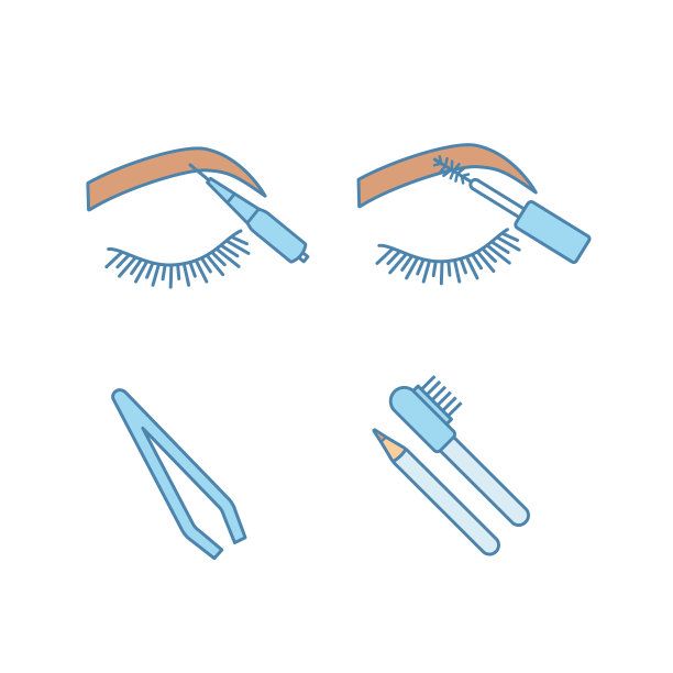 眉毛塑造图标图片下载