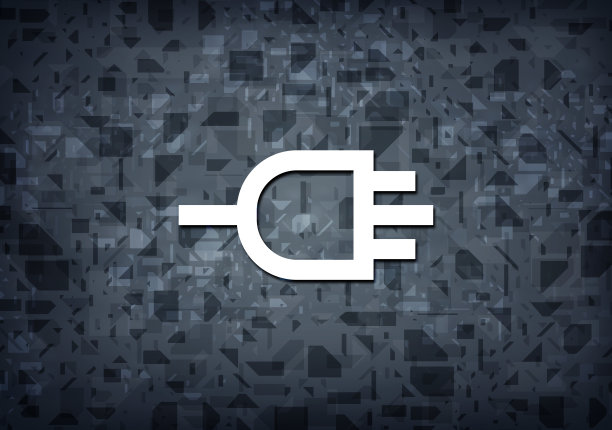 连接图标黑色背景图片下载