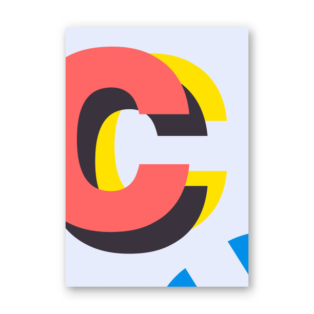 字母C的海报图片下载