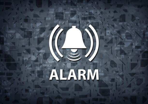 报警(铃声图标)黑色背景图片下载