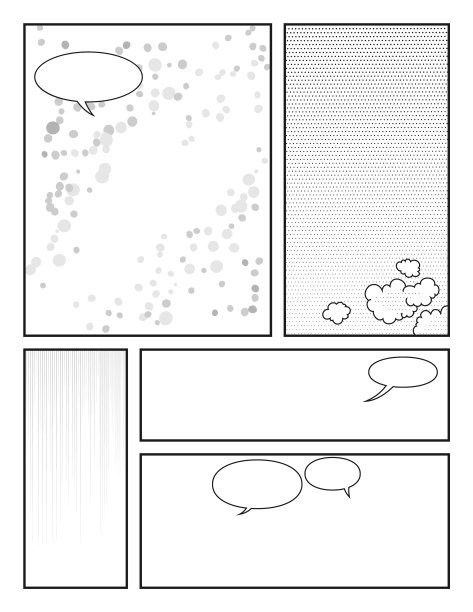 漫画空白布局模板背景图片下载